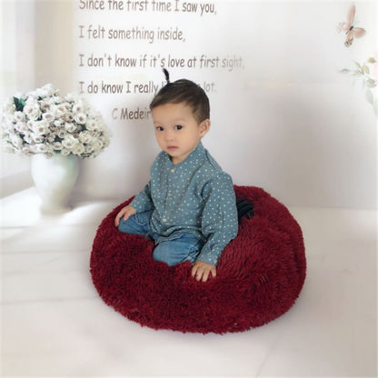 Round Long Hairy Autumn And Winter Nest Pad Cat Mattress