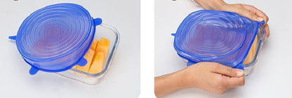 6-piece Reusable Silicone Custom Stretch Food Cover