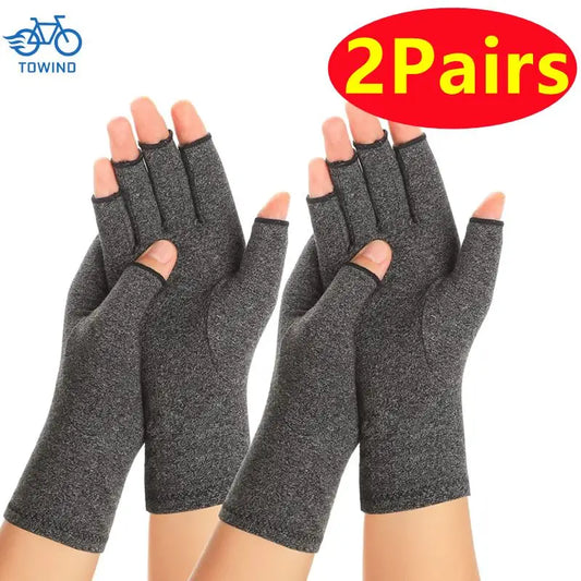 2 Pairs Compression/Arthritis Gloves Touch Screen Gloves Anti Arthritis Therapy Compression Gloves Ache Pain Joint Relief Winter Warm Gifts